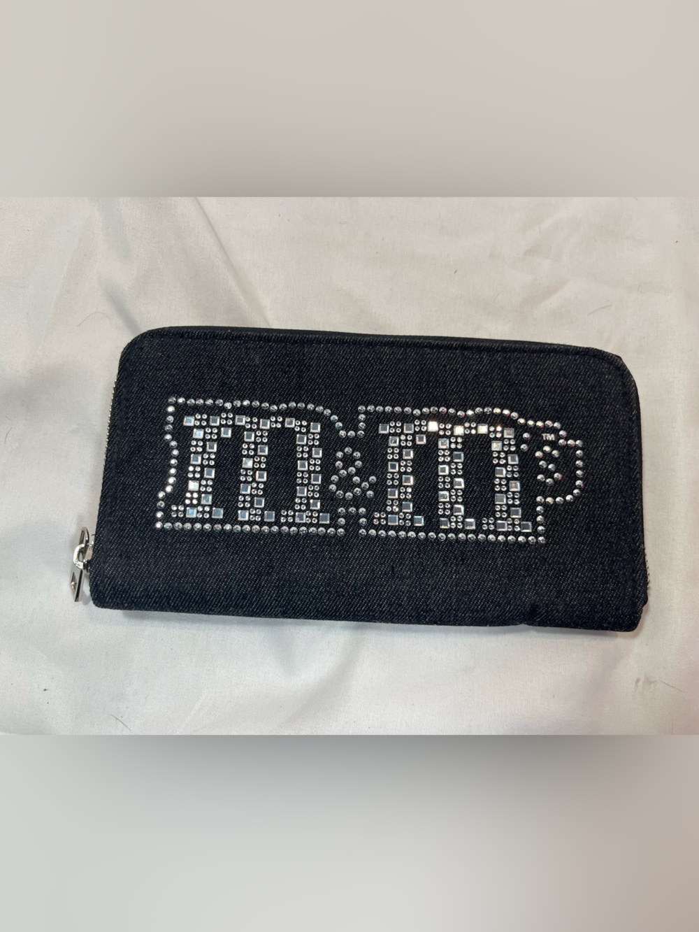 NWOT - M&M'S Black Rhinestone Zip Wallet Phone Case